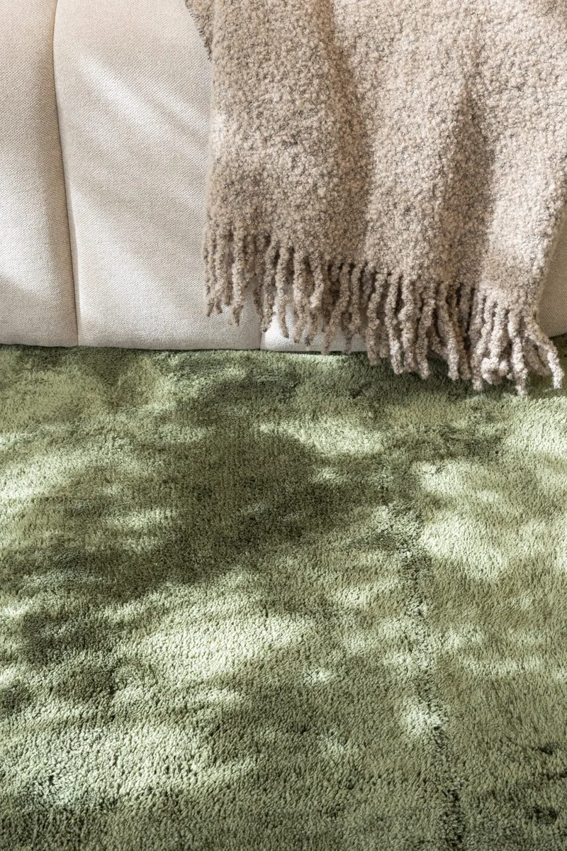 Cozy Ryamatta 160 cm Rund - Grön - Textil & mattor - Matta - Modern matta - Ryamatta