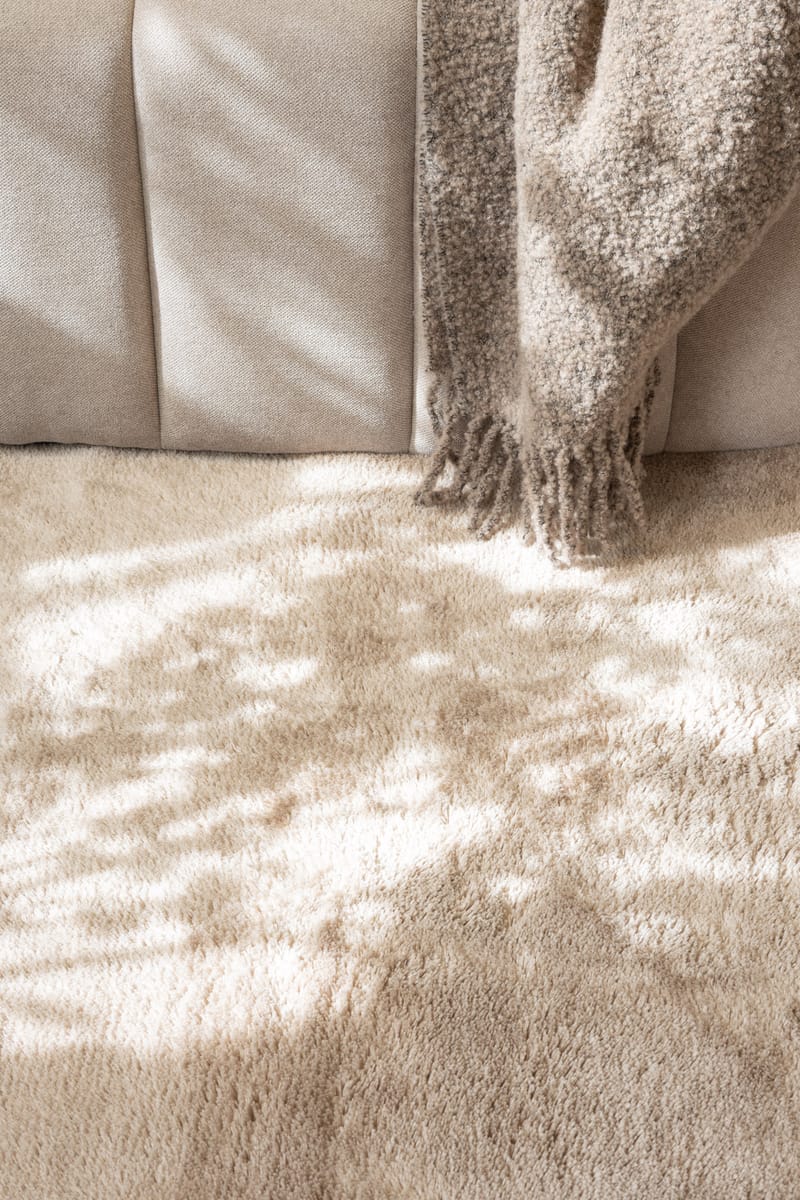 Cozy Ryamatta 160 cm Rund - Linne - Textil & mattor - Matta - Modern matta - Ryamatta