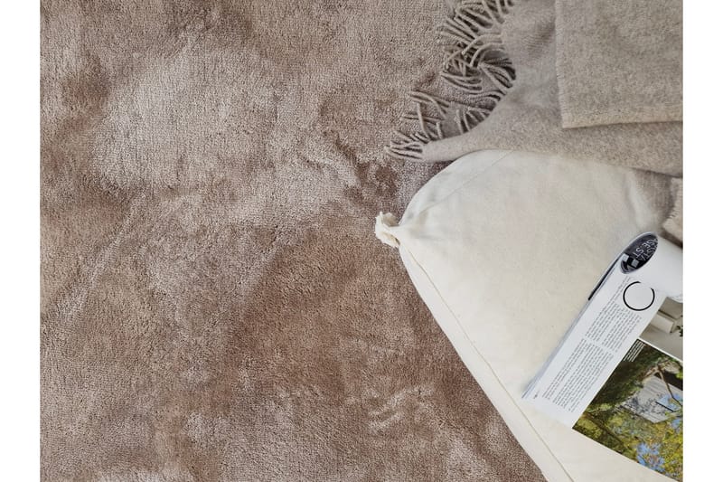 Cozy Ryamatta 160 cm Rund - Linne - Textil & mattor - Matta - Modern matta - Ryamatta