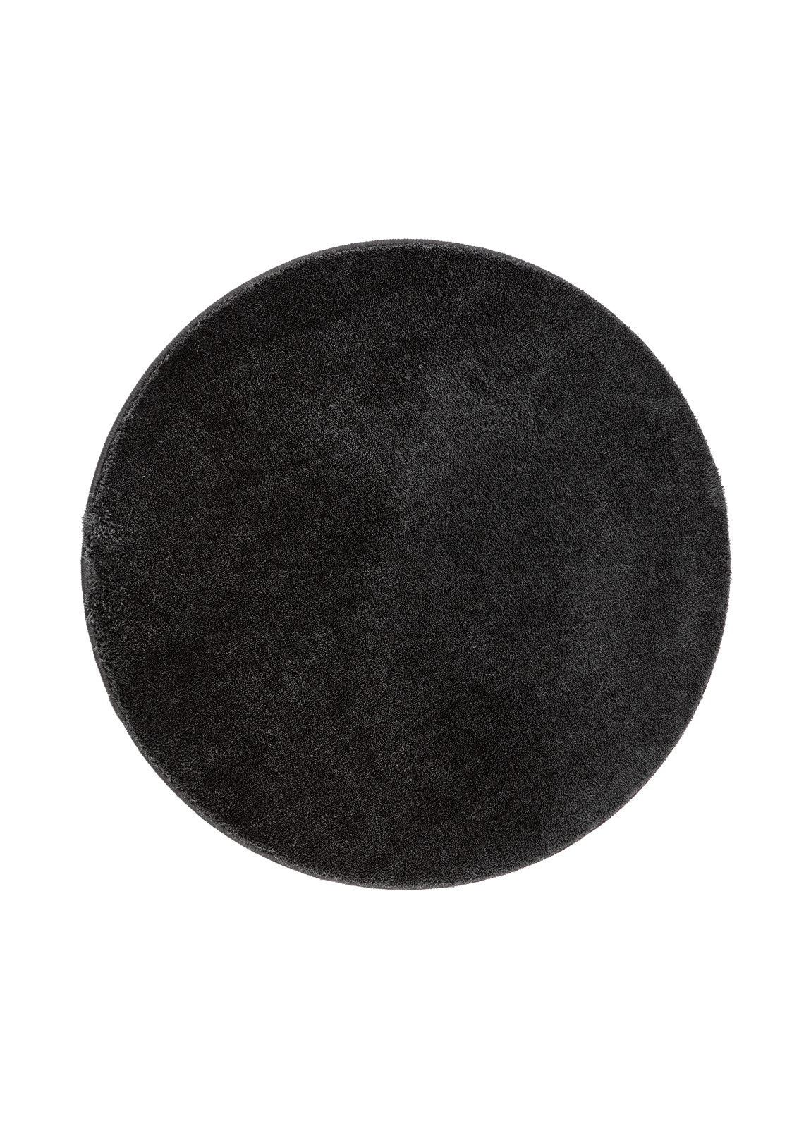 cozy ryamatta 160 cm rund - svart