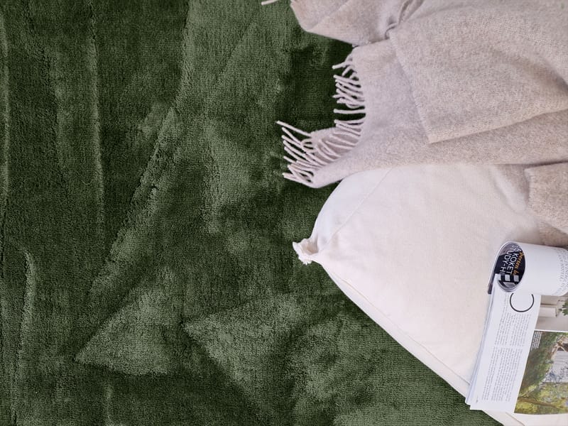 Cozy Ryamatta 160x230 cm Rektangulär - Grön - Textil & mattor - Matta - Modern matta - Ryamatta