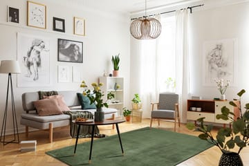 Cozy Ryamatta 160x230 cm Rektangulär - Grön - Textil & mattor - Matta - Modern matta - Ryamatta