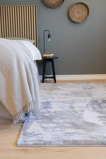 Cozy Ryamatta 160x230 cm Rektangulär - Silver - Textil & mattor - Matta - Modern matta - Ryamatta