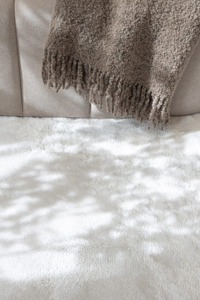 Cozy Ryamatta 160x230 cm Rektangulär - Vit - Textil & mattor - Matta - Modern matta - Ryamatta