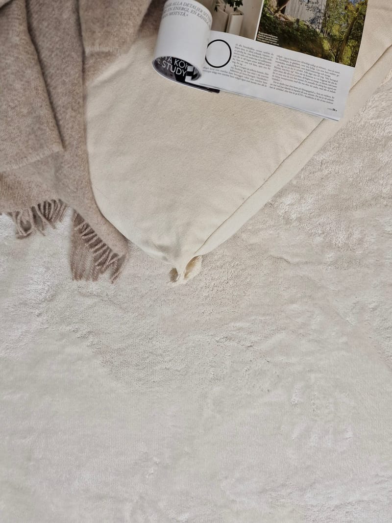 Cozy Ryamatta 160x230 cm Rektangulär - Vit - Textil & mattor - Matta - Modern matta - Ryamatta