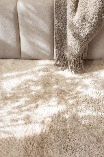 Cozy Ryamatta 200 cm Rund - Linne - Textil & mattor - Matta - Modern matta - Ryamatta