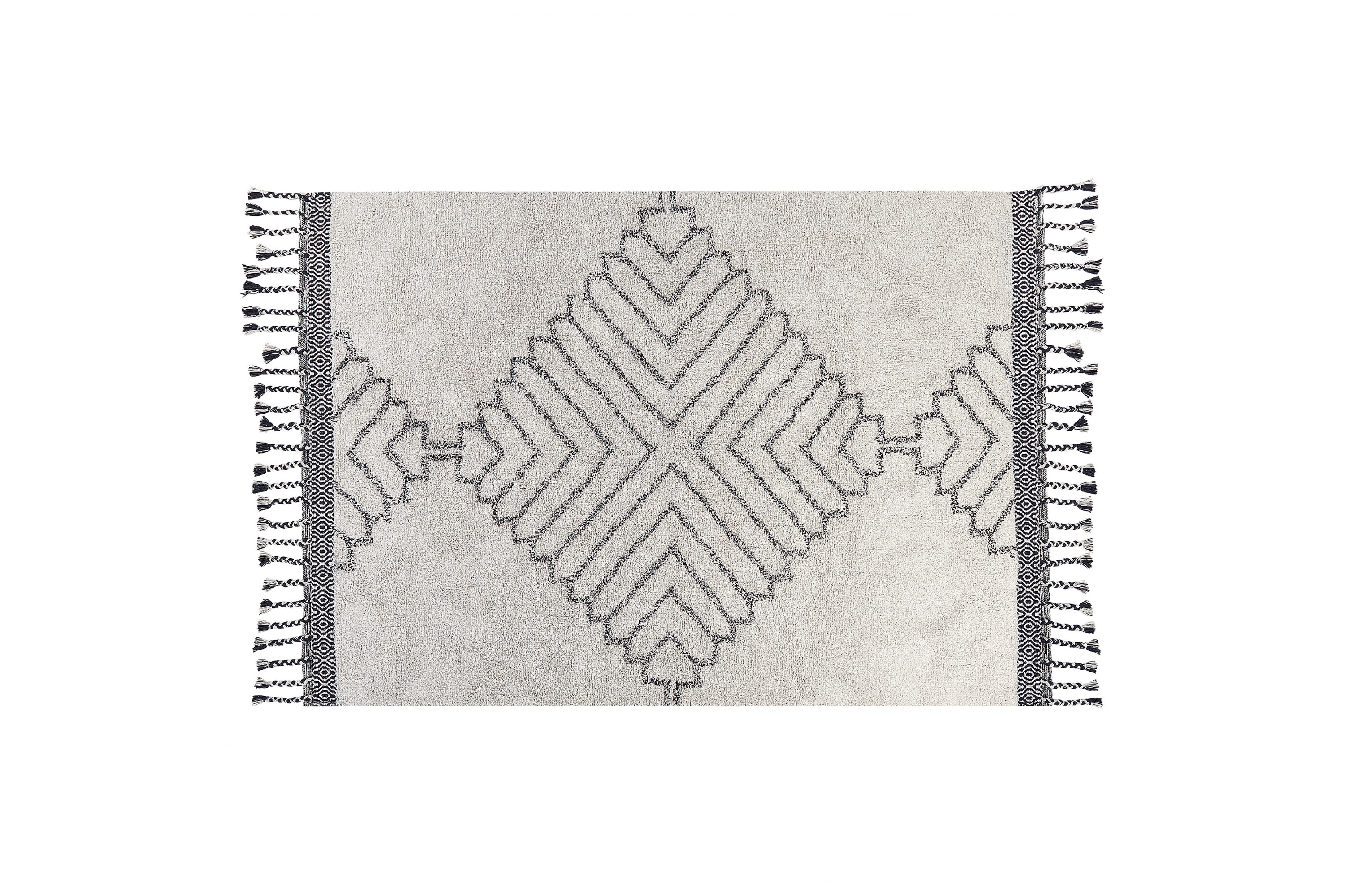 Ryamatta Eray 140x200 cm Svart/Vit