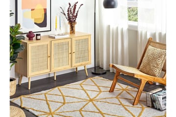 Ryamatta Erzincan 160x230 cm - Svart/Vit - Textil & mattor - Matta - Modern matta - Ryamatta