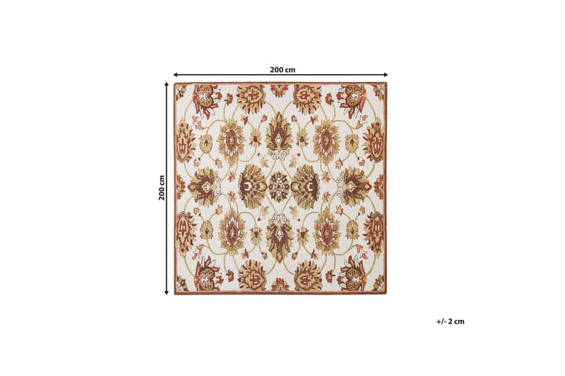 Ryamatta Ezine 200x200 cm - Beige - Textil & mattor - Matta - Modern matta - Ullmatta