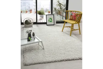 Floki Ryamatta 133x190 cm Rektangulär - Vit - Textil & mattor - Matta - Modern matta - Ryamatta