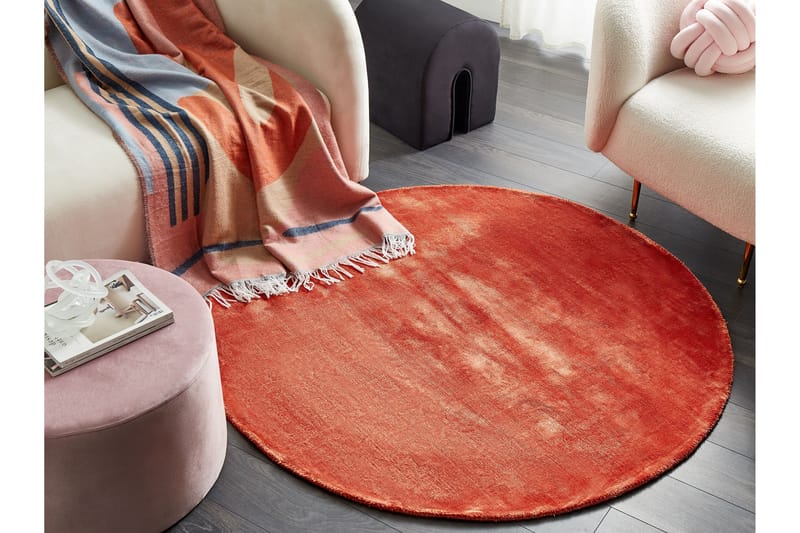 Ryamatta GesiIi 140 cm Rund - Orange - Textil & mattor - Matta - Modern matta - Ryamatta
