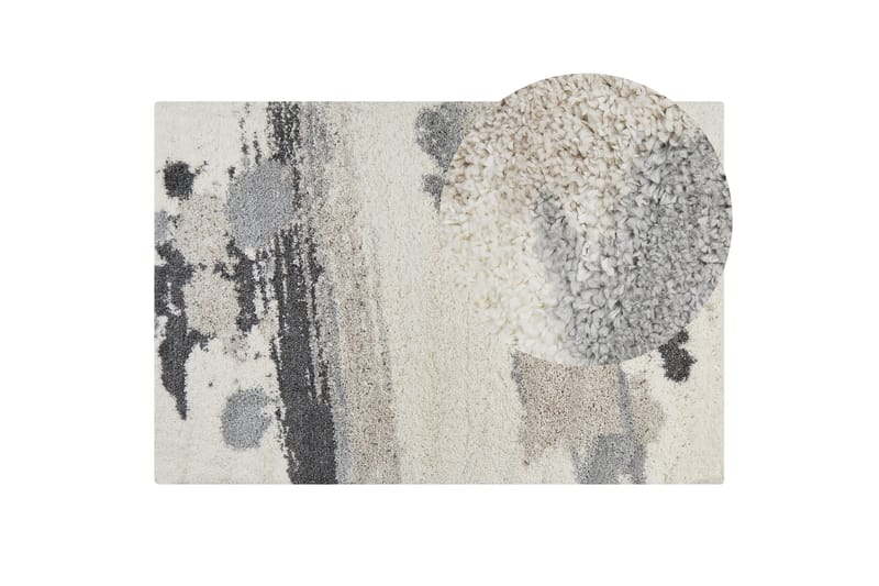 Ryamatta Goris 200x300 cm - Svart/Vit - Textil & mattor - Matta - Modern matta - Ryamatta