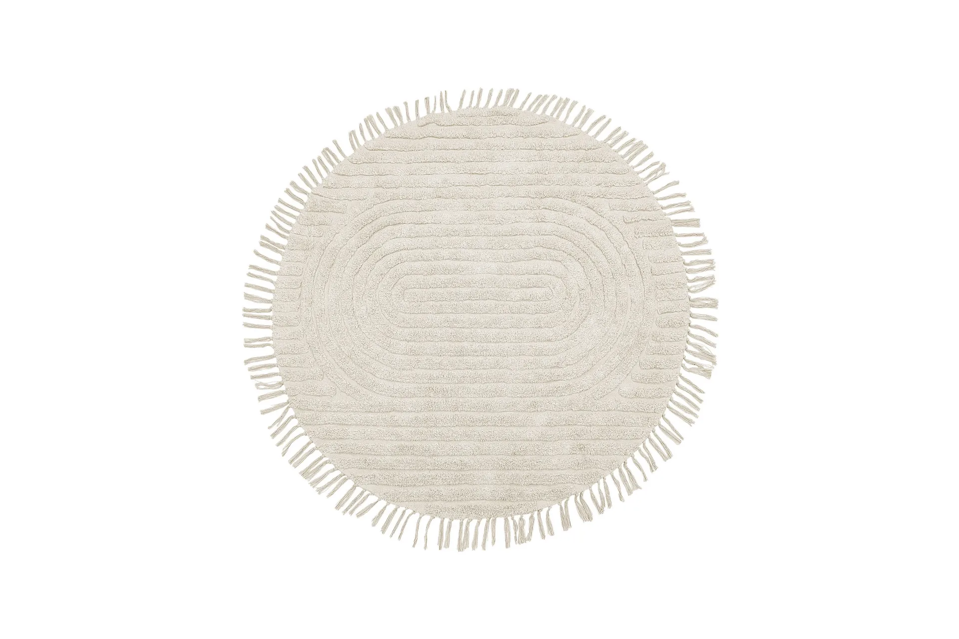 ryamatta halfeti 140 cm rund - beige