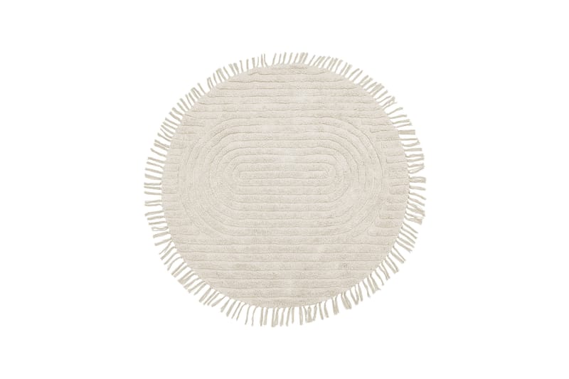 Ryamatta Halfeti 140 cm Rund - Beige - Textil & mattor - Matta - Modern matta - Ryamatta