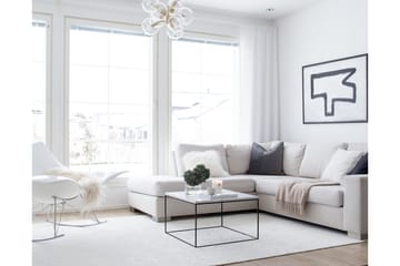 Hattara Matta Rund 160 cm Vit - VM Carpets - Textil & mattor - Matta - Modern matta - Ryamatta