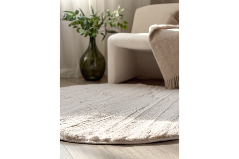 Heaven Ryamatta 200 cm Rund Natur - Natur - Textil & mattor - Matta - Modern matta - Ryamatta