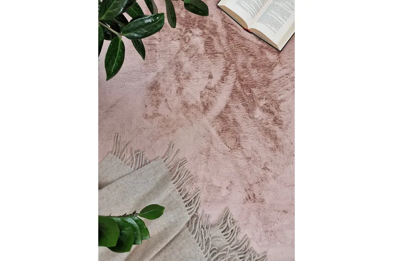 Heaven Ryamatta 200 cm Rund - Rosa - Textil & mattor - Matta - Modern matta - Ryamatta