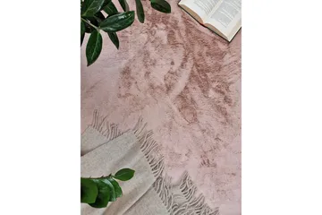 Heaven Ryamatta 80 cm Rund - Rosa - Textil & mattor - Matta - Modern matta - Ryamatta