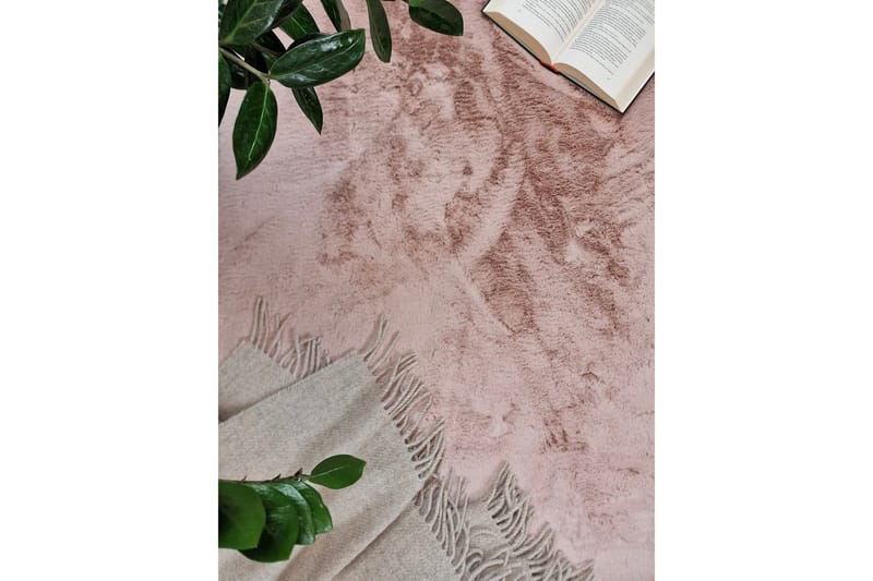Heaven Ryamatta 80 cm Rund - Rosa - Textil & mattor - Matta - Modern matta - Ryamatta