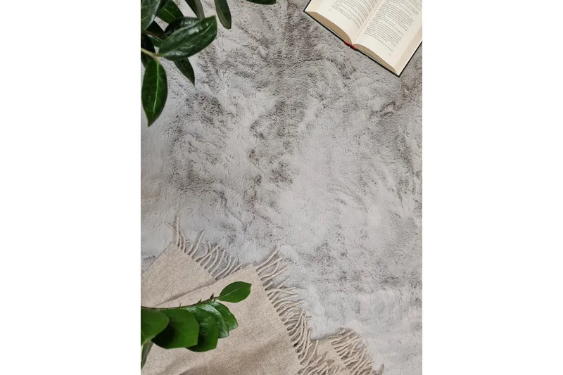 Heaven Ryamatta Grå rund 120 - Grå - Textil & mattor - Matta - Modern matta - Ryamatta