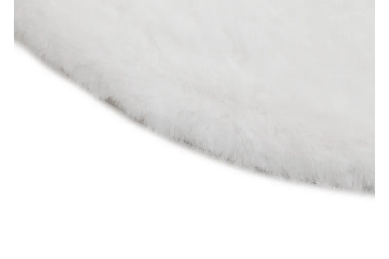 Heaven Ryamatta Vit rund 160 - Vit - Textil & mattor - Matta - Modern matta - Ryamatta
