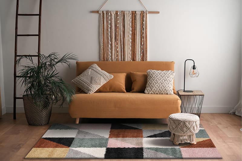 Portland Ryamatta 160x230 cm - Flerfärgad - Textil & mattor - Matta - Modern matta - Ryamatta