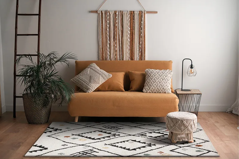 Portland Ryamatta 160x230 cm - Vit - Textil & mattor - Matta - Modern matta - Ryamatta