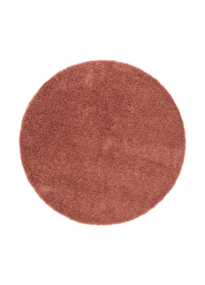 Lounge Ryamatta 160 cm Rund - Koppar - Textil & mattor - Matta - Modern matta - Ryamatta