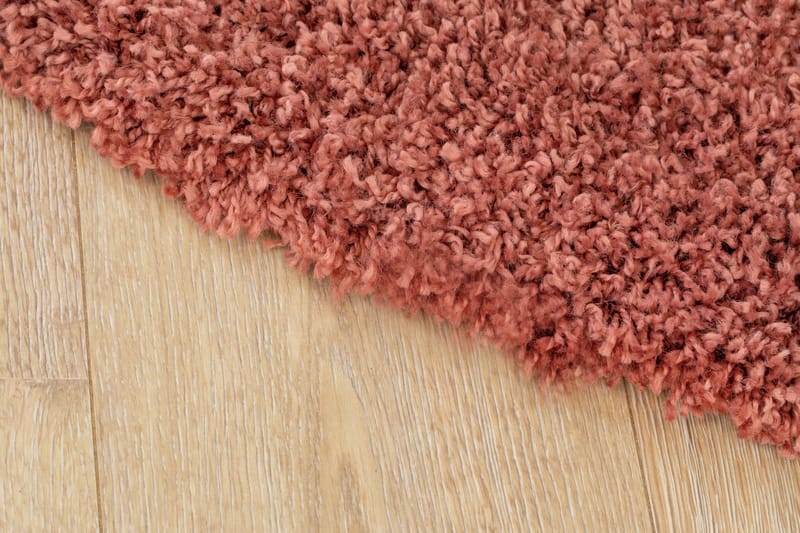 Lounge Ryamatta 160 cm Rund - Koppar - Textil & mattor - Matta - Modern matta - Ryamatta