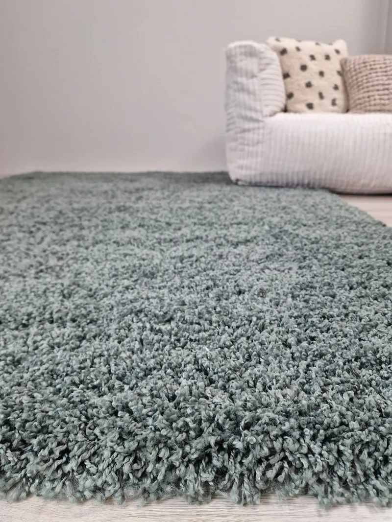 Lounge Ryamatta 160x230 cm Rektangulär - Grön - Textil & mattor - Matta - Modern matta - Ryamatta