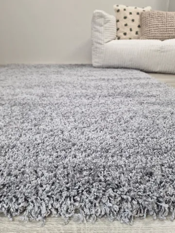 Lounge Ryamatta 160x230 cm Rektangulär - Silver - Textil & mattor - Matta - Modern matta - Ryamatta