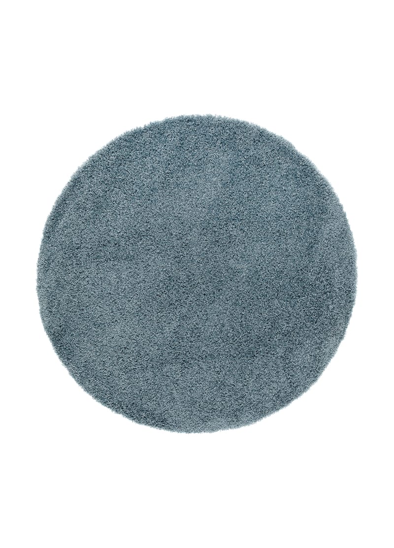 Lounge Ryamatta 200 cm Rund - Petrolblå - Textil & mattor - Matta - Modern matta - Ryamatta