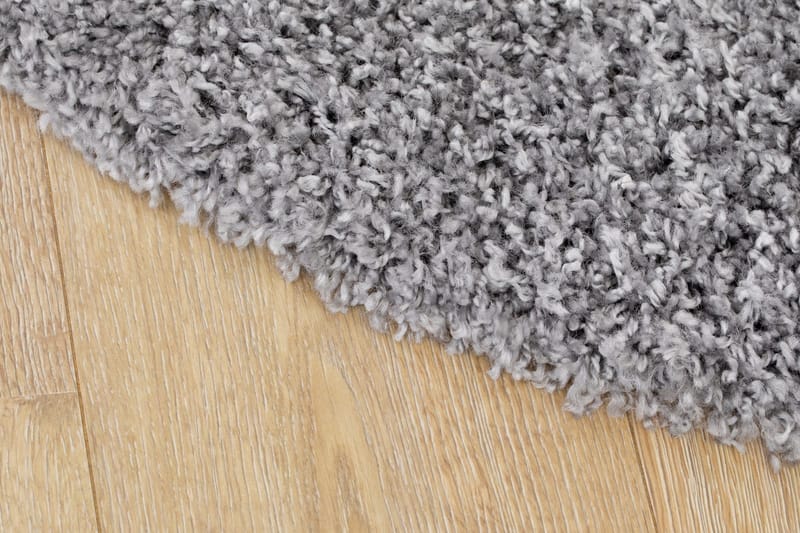 Lounge Ryamatta 240 cm Rund - Silver - Textil & mattor - Matta - Modern matta - Ryamatta