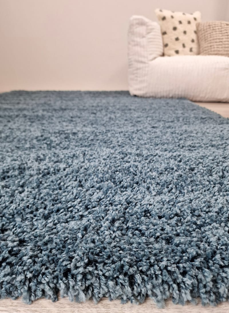 Lounge Ryamatta 240x340 cm Rektangulär - Petrolblå - Textil & mattor - Matta - Modern matta - Ryamatta