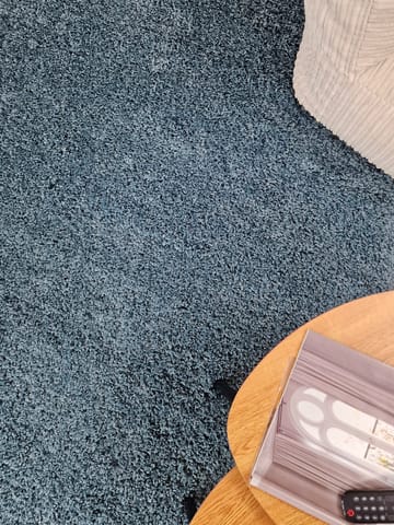Lounge Ryamatta 240x340 cm Rektangulär - Petrolblå - Textil & mattor - Matta - Modern matta - Ryamatta