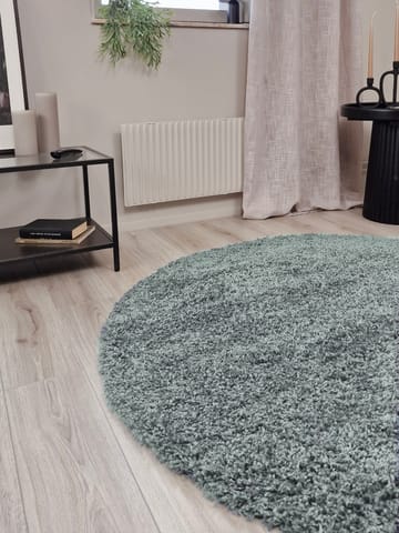 Lounge Ryamatta 300 cm Rund - Grön - Textil & mattor - Matta - Modern matta - Ryamatta