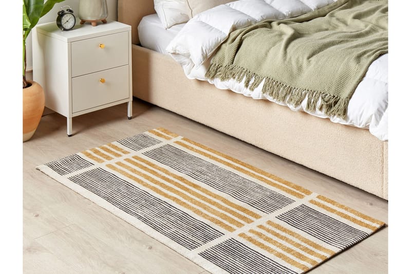 Ryamatta Katra 80x150 cm - Gul - Textil & mattor - Matta - Modern matta - Ryamatta