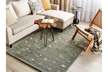 Ryamatta Kizarli 140x200 cm - Grön - Textil & mattor - Matta - Modern matta - Ryamatta