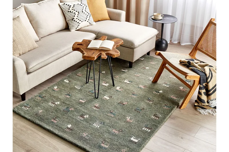 Ryamatta Kizarli 140x200 cm, Grön