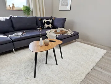 Lounge Ryamatta 160x230 cm Rektangulär - Vit - Textil & mattor - Matta - Modern matta - Ryamatta