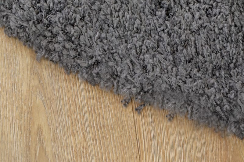 Lounge Ryamatta 200 cm Rund - Grafit - Textil & mattor - Matta - Modern matta - Ryamatta