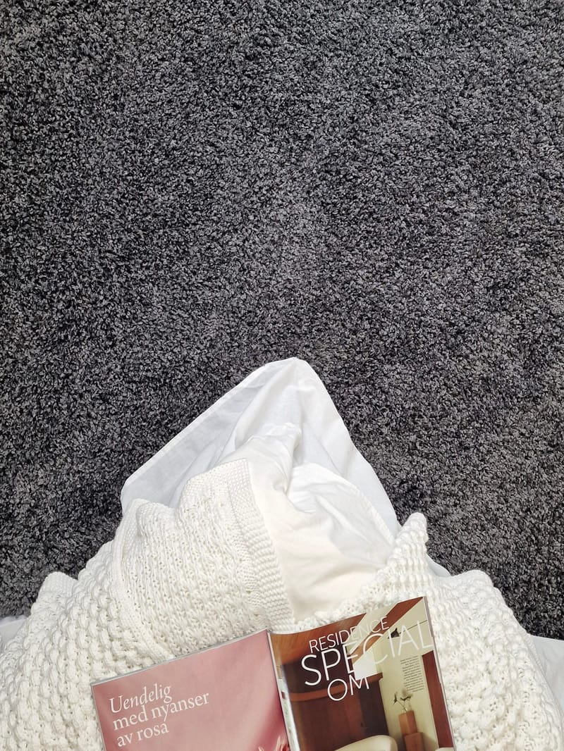 Lounge Ryamatta 200x290 cm Rektangulär - Grafit - Textil & mattor - Matta - Modern matta - Ryamatta