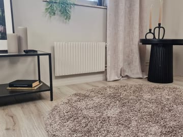 Lounge Ryamatta 240 cm Rund - Linne - Textil & mattor - Matta - Modern matta - Ryamatta