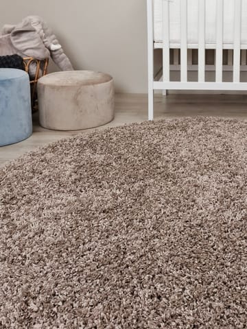 Lounge Ryamatta 240 cm Rund - Linne - Textil & mattor - Matta - Modern matta - Ryamatta