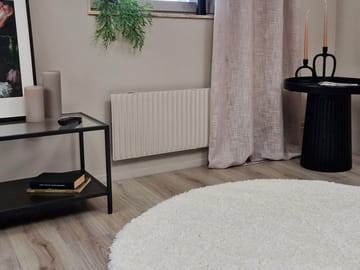 Lounge Ryamatta 240 cm Rund - Vit - Textil & mattor - Matta - Modern matta - Ryamatta