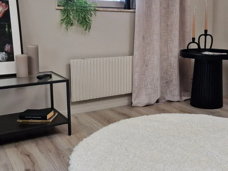 Lounge Ryamatta 240 cm Rund - Vit - Textil & mattor - Matta - Modern matta - Ryamatta
