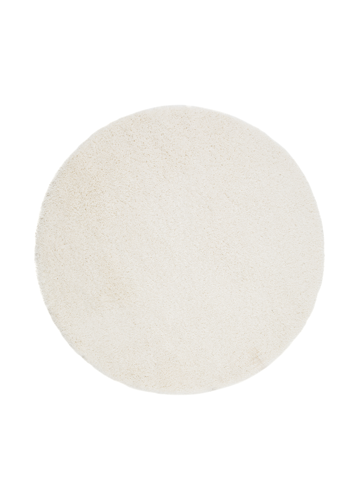 lounge ryamatta 240 cm rund - vit