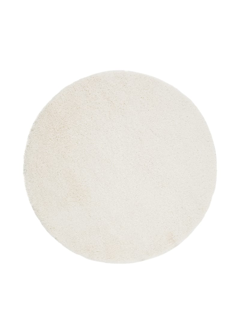 Lounge Ryamatta 240 cm Rund - Vit - Textil & mattor - Matta - Modern matta - Ryamatta