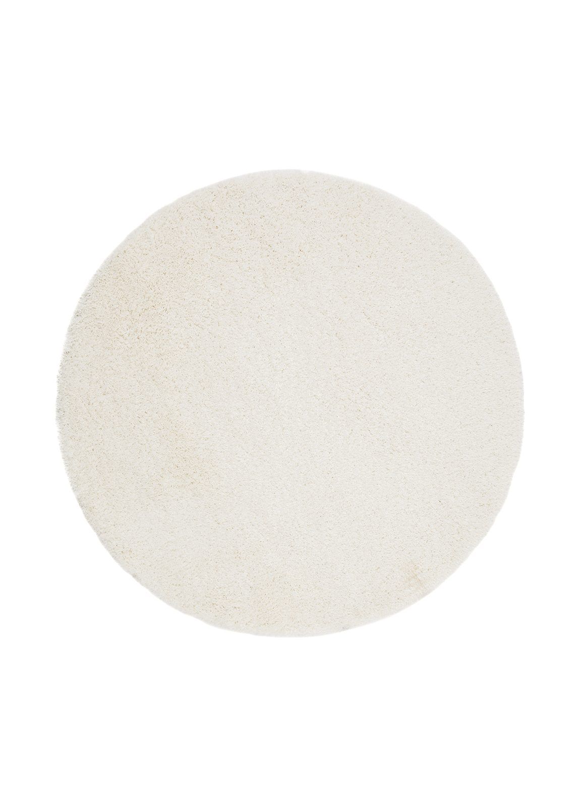 lounge ryamatta 240 cm rund - vit