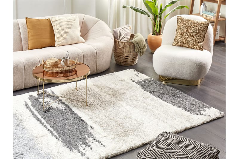 Ryamatta Martuni 200x300 cm - Svart/Vit - Textil & mattor - Matta - Modern matta - Ryamatta
